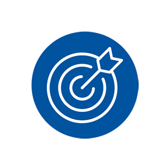 Target icon in blue